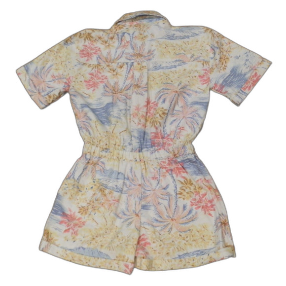 Billabong x Wrangler Romper One Piece Tropical Beach Print Women's Size Small - Picture 2 of 2